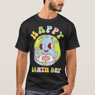 Happy earth day heart earth day boys womens girls T-Shirt