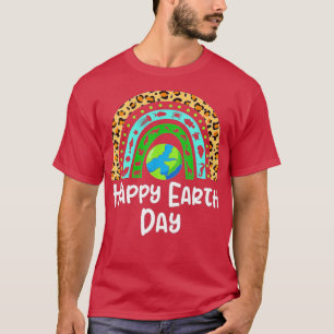 Happy Earth Day Rainbow Cute Earth Lover Kids Todd T-Shirt