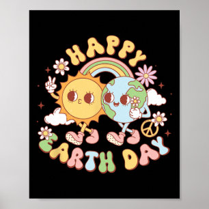 Happy Earth Day Shirt Cute Earth Day 2025 Men Wome Poster