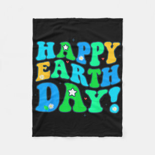 Happy Earth Day Shirt Cute Earth Day Men Women Kid Fleece Blanket