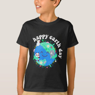 Happy Earth Day Shirt Cute Earth With Floral Earth