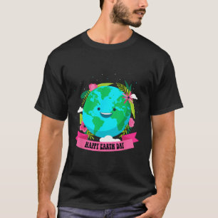 Happy Earth Day Shirt Cute Earth With Floral Earth