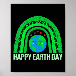 Happy Earth Day Shirts Cute Earth Lover Kids Toddl Poster