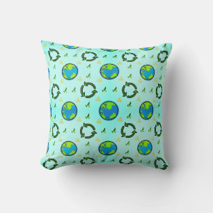 Happy Earth Day Throw Pillow