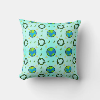 Happy Earth Day Throw Pillow