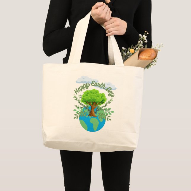 Happy Earth Day Tote (Front (Product))