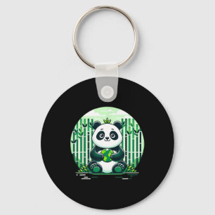Happy Earth Day With Panda Key Ring