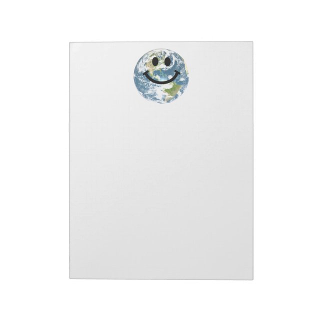 Happy Earth face Notepad (Rotated)