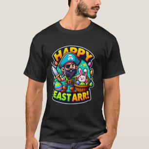 Happy East Arr Funny Pirate Easter Boys Kids Toddl T-Shirt