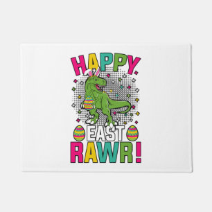 Happy East Rawr Easter T-Rex Doormat