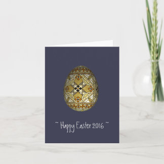 Happy Easter 2016 Russian Painted Egg Card