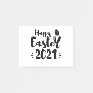 Happy Easter 2021 Funny Quarantine Easter Day 2021 Post-it Notes