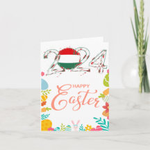 Happy Easter 2024 Greeting Card “Hungary”