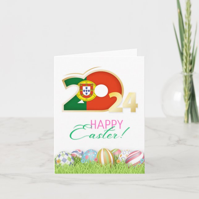 Happy Easter 2024 Greeting Card “Portugal” (Front)