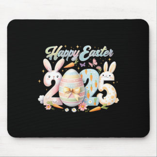 Happy Easter 2025 Bunny Rabbit Face Easter Day Wom Mouse Mat