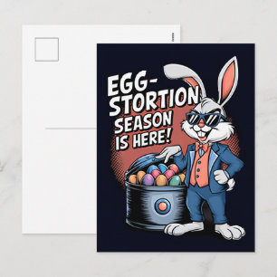 Happy Easter 2025 Colorful Egg Greeting Holiday Postcard