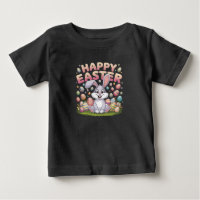 Happy Easter 2025  Eggs Bunny Cute Rabbit