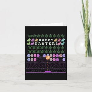 Happy Easter 2025 – Funny Meme Bunny Gaming Tee  Card