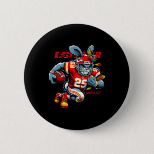 Happy Easter 2025 Kansas City Bunny Funny Shirt  6 Cm Round Badge