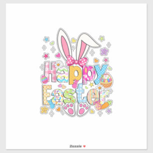 Happy Easter 2026 Cute Bunny Rabbit Easter Day Wom