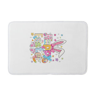 Happy Easter 2026 Cute Bunny Rabbit Easter Day Wom Bath Mat