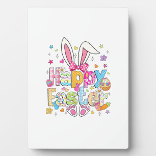 Happy Easter 2026 Cute Bunny Rabbit Easter Day Wom Plaque