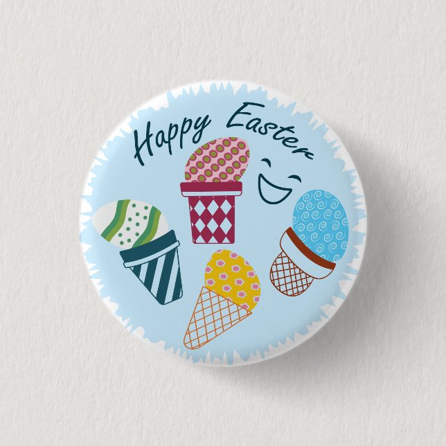 Happy Easter 3 Cm Round Badge (Front)