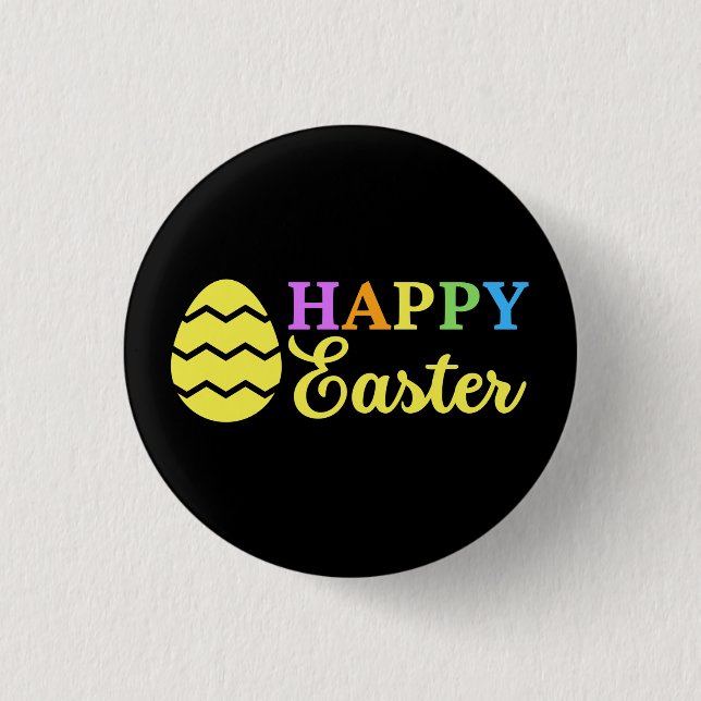Happy Easter  3 Cm Round Badge (Front)