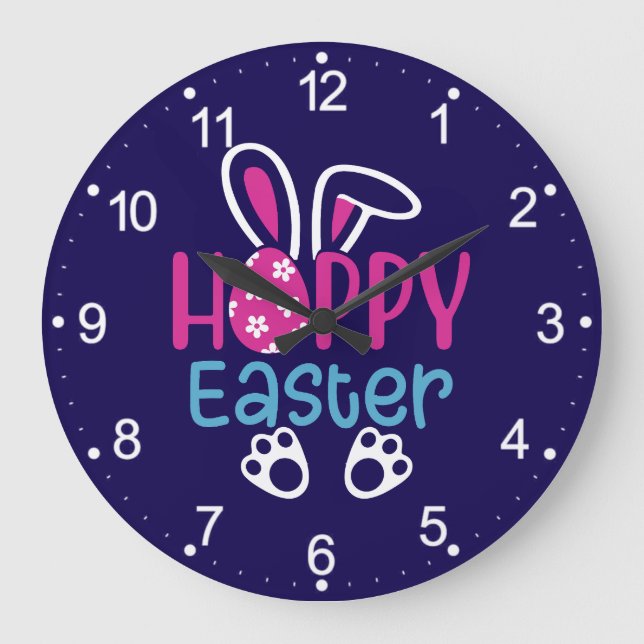 Happy Easter-54411 Large Clock (Front)