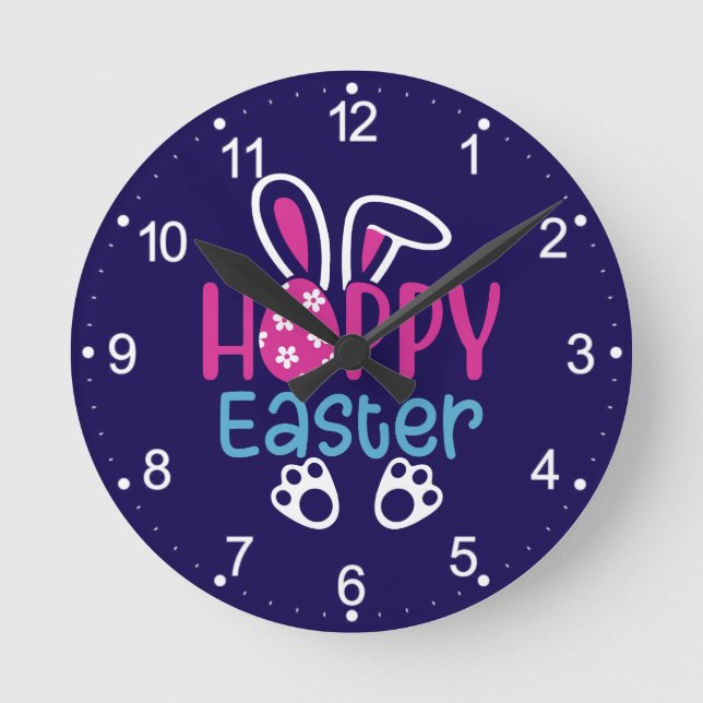 Happy Easter-54411 Round Clock (Front)