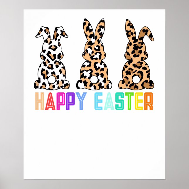 happy easter (5), retro, vintage poster (Front)