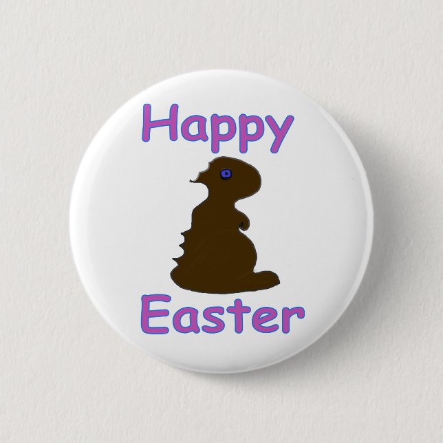 Happy Easter 6 Cm Round Badge (Front)