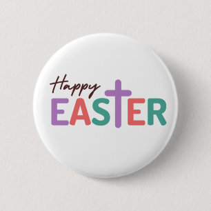 Happy Easter   6 Cm Round Badge