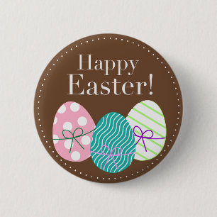 Happy Easter 6 Cm Round Badge