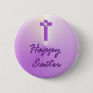 Happy Easter 6 Cm Round Badge