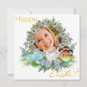 Happy Easter. A photo of your baby. Invitation