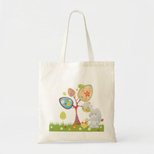 Happy Easter Abstract Art Tote Bag