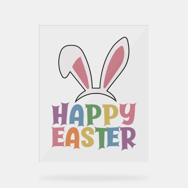 Happy Easter                        Acrylic Sign (Front)