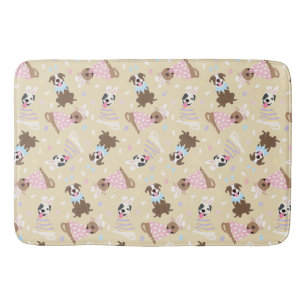 Happy Easter American Pit Bull Terrier Dogs Bath Mat