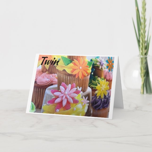 HAPPY "EASTER" AND "SPRING" TO ****MY TWIN*** CARD (Front)