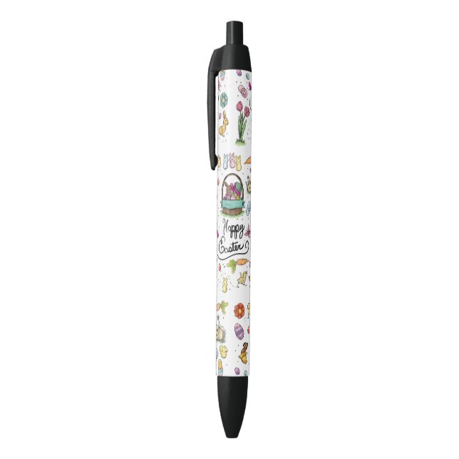Happy Easter Art Black Ink Pen (Top (Vertical))