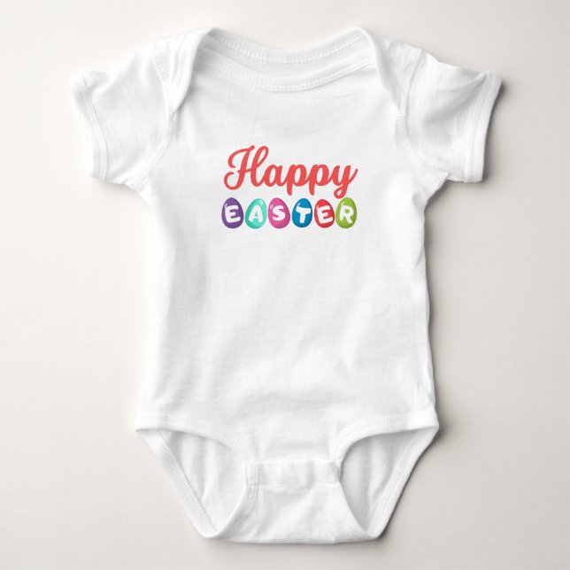 Happy Easter Baby Bodysuit (Front)