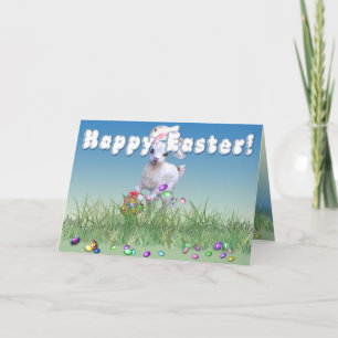 Happy Easter Baby Goat Holiday Card