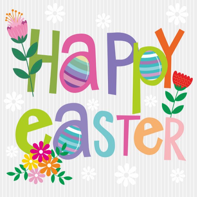Happy Easter  Baby T-Shirt (Happy Easter Colorful Lettering T-Shirts!)