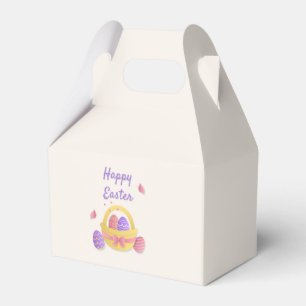 Happy Easter basket and butterflies Favour Box