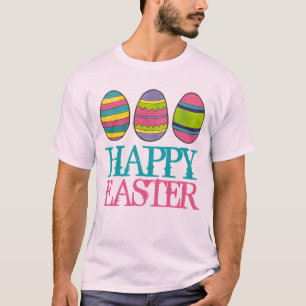 Happy Easter Basket Painted Egg Hunt Eggs T-Shirt