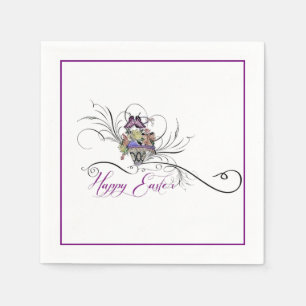 Happy Easter basket Paper Napkins