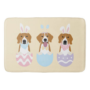 Happy Easter Beagle Dogs Bath Mat