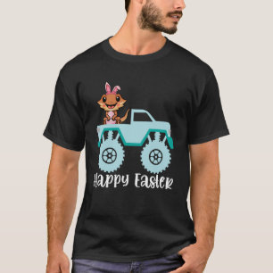 Happy Easter Bearded Dragon Riding Monster Truck T T-Shirt