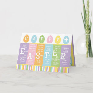 Happy Easter Bible Verse Card-Personalise Inside! Holiday Card